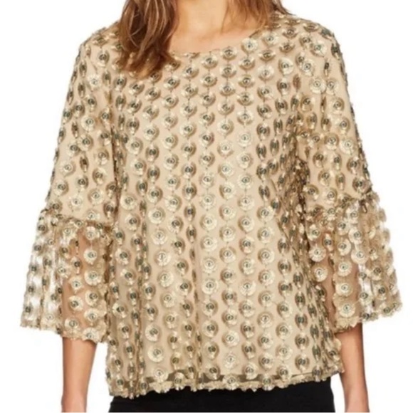 Calvin Klein | Evil Eye Gold Embellished Women's Top Size XL - Picture 1 of 10